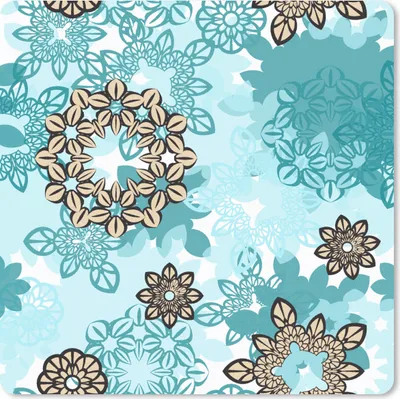 Produktbild von MuchoWow® Mauspad Mousepad Teenager - Mandala - Muster 20x20 cm - Mousepads - Maus Mat - Pad - Mausunterlage - Desk Mat - Bureauartikeln
