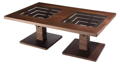 Produktbild von Wohnzimmer Couchtisch Rechteckig Holzmöbel Beistelltisch Sofatisch Braun