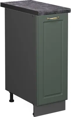 Immagine prodotto di Armadio cucina dispensa alto Vicco Fame-Line Verde-oro rustico 30 cm , PL Antracite, Model 46838