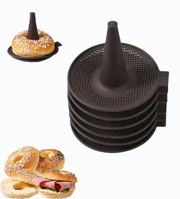 Obrázok produktu pre Sada 6 kusov silikónových foriem na bagety, donuty a muffiny, vhodné na pečenie, opakovane použiteľné