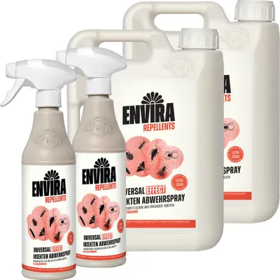 Produktbild von Envira Universal Effect Insekten Abwehrspray im Nachfüllpack 2x2L+2x500ml