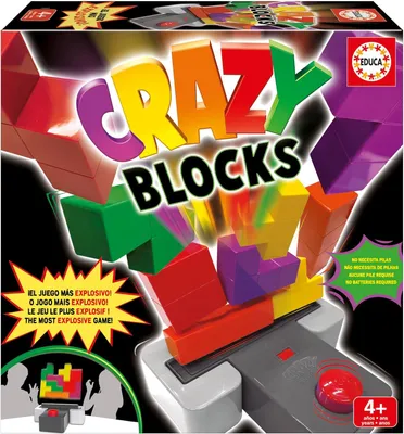 Productafbeelding van Crazy Blocks - Meest explosieve blokspel. Wees de snelste bij het plaatsen van blokken of springen door de lucht. Twee moeilijkheidsniveaus