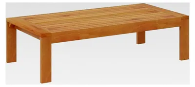 Produktbild von Gartentisch aus Akazienholz, Beistelltisch für Garten und Terrasse, 100x50x27cm