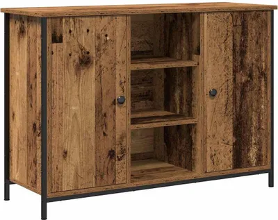 Imagen del producto de Aparador de madera envejecida, 100 x 35 x 70 cm