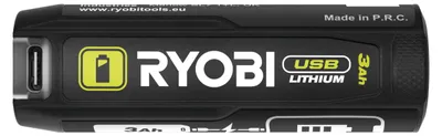 Produktbild von RYOBI 4 V USB-Lithium Akku RB4L30, 3,0 Ah, Powerbank-Funktion, kompatibel mit 4