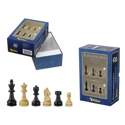 Produktbild von Philos 20701 - Schachfiguren Chlodewig, Königshöhe 83 mm, gewichtet, in Figurenbox