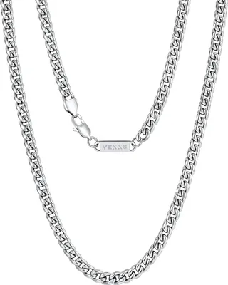 Produktbild von VEXXS Herren Panzerkette 18K Gold beschichtet Cuban Halskette 3/4/6mm