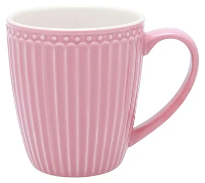 Produktbild von Greengate Alice Becher mit Henkel dusty rose 0,4 l