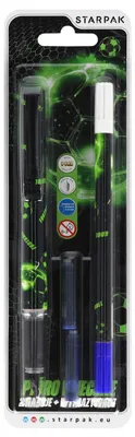 Produktbild von Füllfederhalter + 2 Patronen + Radiergummi Football Starpak