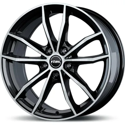 Obrázek produktu pro Hliníkové Kolo Rial X12 7,5 18 5 112 25 Diamant Schwarz Frontpoliert