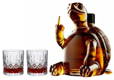 Image de Carafe à whisky - Bouteille en verre de 350 ml pour servir les boissons