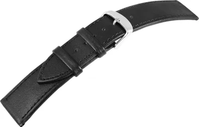 Produktbild von Echtleder-Uhrenarmband, schwarz, 10 mm - 26 mm