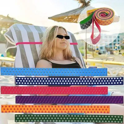 Produktbild von Famanu Handtuchclips 6 Stück - Bunte, winddichte Clips für Strand- und Poolliegen