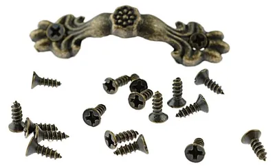 Produktbild von Vintageparts Schrauben antik Bronze Kreuzschlitz 6 mm, 50 Stück