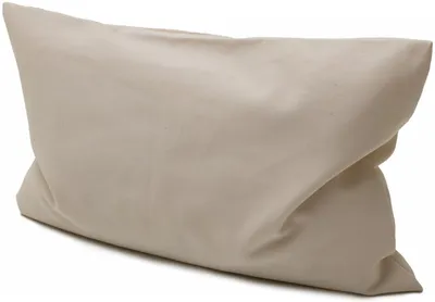 Produktbild von Zirbenkissen 30x20cm Bio-Inlett + Bio-Bezug rohweiß | Zirbenholzkissen