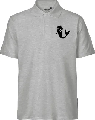 Produktbild von Huuraa Oberteil Meerjungfrau Silhouette Geschenk Größe S Sport GreyBaumwolle Fairtrade Meerjungfrau Aufmerksamkeit