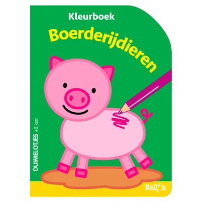 Image de Duimelotjes Boerderijdieren Kleurboek