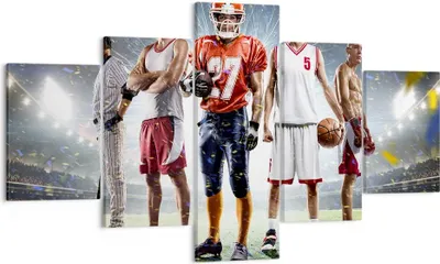 Produktbild von Bild auf Leinwand - Leinwandbild - Sport Sportler - 125x70cm - Wand Bild - Wanddeko - Wandbilder - Leinwanddruck - Bilder - Kunstdruck - Wanddekoration - Leinwand bilder - Wandkunst - EA125x70-3873