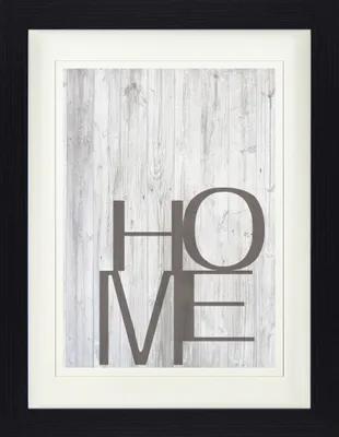 Produktbild von Typografie Gerahmtes Bild Mit Edlem Passepartout | Wand-Bilder | Im Bilderrahmen - Home (40 x 30 cm)