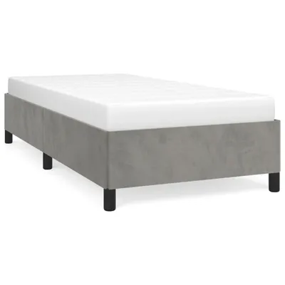Immagine prodotto di vidaXL Struttura letto senza materasso grigio chiaro 100x200 cm velluto