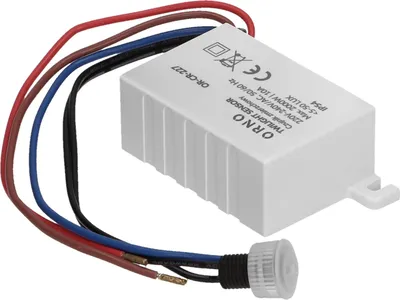 Produktbild von Orno CR-227 Dämmerungsschalter Aussen 230v mit Lichtstärke Anpassung und Externen Sonde IP54