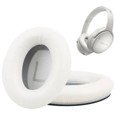Produktbild von OHRPOLSTER für Bose QuietComfort QC15 QC25 QC35 QC45 QC35 II Leder Weiß 1 Paar