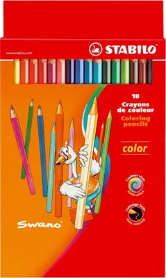 Produktbild von Buntstift color Kartonetui mit 18 Stiften Packung mit 6 Stück