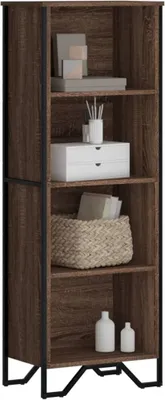 Immagine prodotto di Maison Exclusive - Libreria effetto rovere marrone 50x31x137,5 cm Materiale ligneo