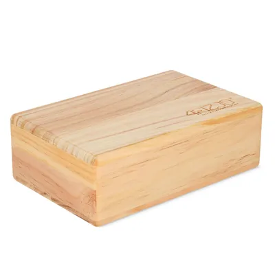 Produktbild von 4FIZJO Yoga-Block aus Holz, 22x15x7,2 cm, 870 g, Braun