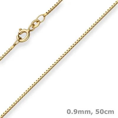0-9mm-Veneziakette-aus-333-Gelbgold-50cm