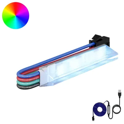 Obrázek produktu pro LED pásky, 12 kusů, černá a bílá, délka 1745 mm
