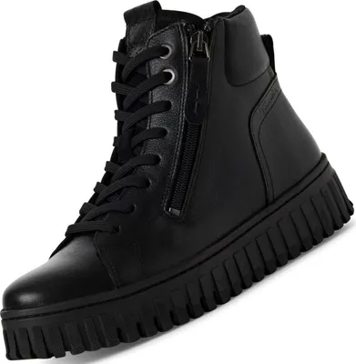Produktbild von Tamaris Damen Leder High Top Sneaker Schwarz