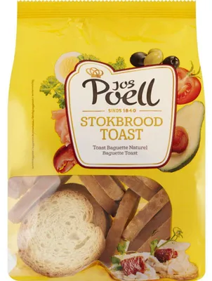Zdjęcie produktu dla Jos Poell Fresh Toast Stokbrood 100g – chrupiąca, przewiewna bagietka