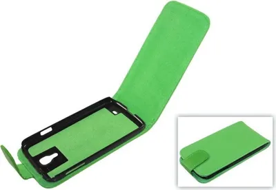 Zdjęcie produktu dla Etui (klapka) na telefon komórkowy Samsung I9500 Galaxy S4 zielone