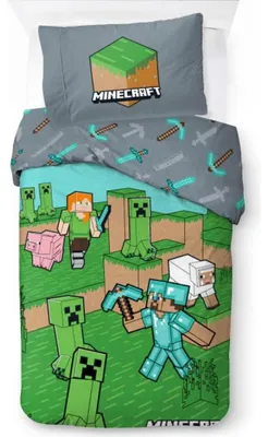 Obrázek produktu pro Ložní prádlo Minecraft Animals and Mobs 140 x 200 cm