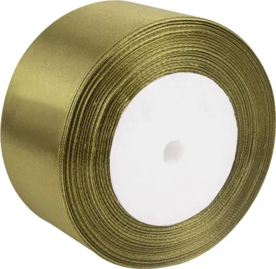 Produktbild von Dekolo Satin Schleife Hochzeit Satinband Geschenkband Schleifenband Geburtstag Deko 50mm x 32m Rolle Olive