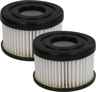 Produktbild von vhbw 2x Faltenfilter kompatibel mit Rowenta Air Force Flex 760 Staubsauger - Patronenfilter Schwarz Weiß Abwaschbar