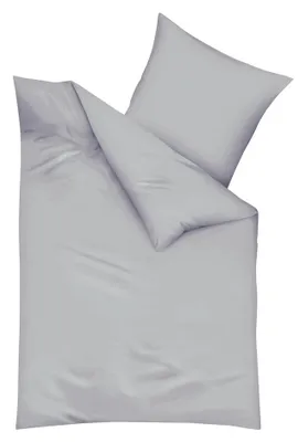 Produktbild von Kaeppel Biber-Bettwäsche Uni 135x200cm,  Farbe Silber