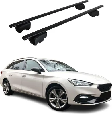 Immagine prodotto di Dachträger Grundtäger für Seat Leon 2020-2025 75kg Metall Schwarz 2 tlg