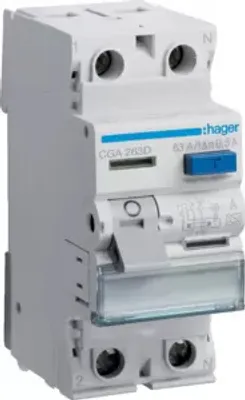 Produktbild von HAGER CGA263D FI-Schutzschalter 2polig 63/0, 5A