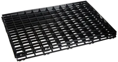 Abtropfmatten 30x20 cm, schwarz, 4 Stück, Kunststoff