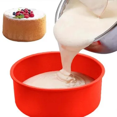 Produktbild von Silikonbackform Set 2 Stück 20 cm - Antihaftbeschichtung für Schichtkuchen