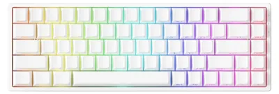 Produktbild von Gaming Tastatur MonsGeek FUN68 HE Shine-Through Weiß - Glare Magnetic