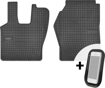 Image de Tapis en caoutchouc Tapis de sol pour voiture Tapis de sol pour voiture en 2 parties - convient à Mercedes-Benz Actros Mp4 Automat à partir de 2012