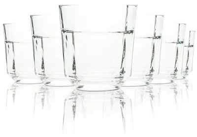 Produktbild von 6x Fritz Cola Glas 0,2l Tumbler Relief Gläser Probier Tasting Retro Braus Saft Kola