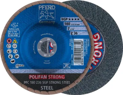 Immagine prodotto di 10x disco lamellare Pferd POLIFAN SGP-Strong PFC Z36 D.180mm