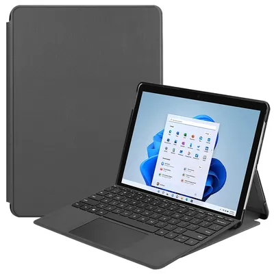 Produktbild von Case für Microsoft Surface 8 Pro 13 Zoll Schutzhülle Tasche mit Standfunktion und Auto Sleep/Wake Funktion in Grau