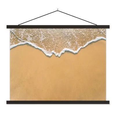 Produktbild von MuchoWow® Textilposter Strand - Sommer - Meer 150x113 cm mit holzfarbenen Rahmen - Poster