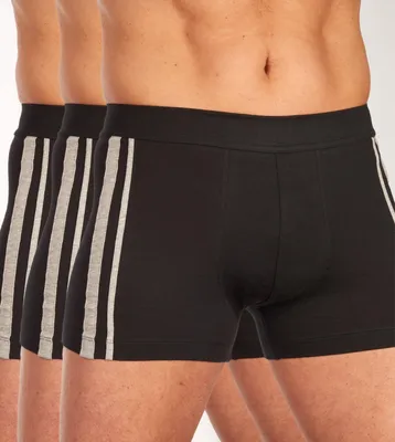 Image de Schiesser boxer lot de 3 95/5 organic Coton boxer briefs stripe black hommes