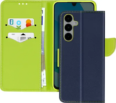 Obrázok produktu pre Avizar, puzdro na Samsung Galaxy A16 v štýle peňaženky s priehradkami na karty, tmavomodré